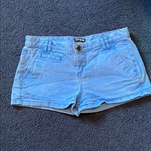 Blue denim wash express women’s shorts